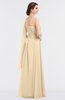 ColsBM Lucy Apricot Gelato Mature Asymmetric Neckline Sleeveless Zip up Floor Length Ruching Bridesmaid Dresses