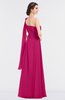 ColsBM Lucy Beetroot Purple Mature Asymmetric Neckline Sleeveless Zip up Floor Length Ruching Bridesmaid Dresses