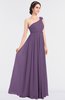 ColsBM Lucy Chinese Violet Mature Asymmetric Neckline Sleeveless Zip up Floor Length Ruching Bridesmaid Dresses