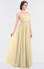 ColsBM Lucy Cornhusk Mature Asymmetric Neckline Sleeveless Zip up Floor Length Ruching Bridesmaid Dresses