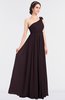 ColsBM Lucy Italian Plum Mature Asymmetric Neckline Sleeveless Zip up Floor Length Ruching Bridesmaid Dresses
