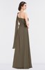 ColsBM Lucy Otter Mature Asymmetric Neckline Sleeveless Zip up Floor Length Ruching Bridesmaid Dresses