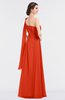 ColsBM Lucy Persimmon Mature Asymmetric Neckline Sleeveless Zip up Floor Length Ruching Bridesmaid Dresses
