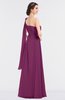ColsBM Lucy Raspberry Mature Asymmetric Neckline Sleeveless Zip up Floor Length Ruching Bridesmaid Dresses