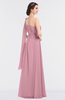 ColsBM Lucy Rosebloom Mature Asymmetric Neckline Sleeveless Zip up Floor Length Ruching Bridesmaid Dresses