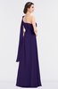 ColsBM Lucy Royal Purple Mature Asymmetric Neckline Sleeveless Zip up Floor Length Ruching Bridesmaid Dresses