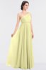 ColsBM Lucy Wax Yellow Mature Asymmetric Neckline Sleeveless Zip up Floor Length Ruching Bridesmaid Dresses