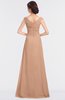 ColsBM Nadia Burnt Orange Elegant A-line Short Sleeve Zip up Floor Length Beaded Bridesmaid Dresses