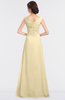 ColsBM Nadia Cornhusk Elegant A-line Short Sleeve Zip up Floor Length Beaded Bridesmaid Dresses
