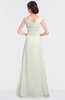 ColsBM Nadia Cream Elegant A-line Short Sleeve Zip up Floor Length Beaded Bridesmaid Dresses