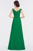 ColsBM Nadia Green Elegant A-line Short Sleeve Zip up Floor Length Beaded Bridesmaid Dresses