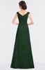 ColsBM Nadia Hunter Green Elegant A-line Short Sleeve Zip up Floor Length Beaded Bridesmaid Dresses