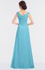 ColsBM Nadia Light Blue Elegant A-line Short Sleeve Zip up Floor Length Beaded Bridesmaid Dresses