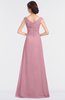 ColsBM Nadia Light Coral Elegant A-line Short Sleeve Zip up Floor Length Beaded Bridesmaid Dresses