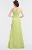 ColsBM Nadia Lime Green Elegant A-line Short Sleeve Zip up Floor Length Beaded Bridesmaid Dresses