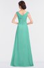 ColsBM Nadia Mint Green Elegant A-line Short Sleeve Zip up Floor Length Beaded Bridesmaid Dresses