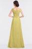 ColsBM Nadia Misted Yellow Elegant A-line Short Sleeve Zip up Floor Length Beaded Bridesmaid Dresses