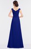 ColsBM Nadia Nautical Blue Elegant A-line Short Sleeve Zip up Floor Length Beaded Bridesmaid Dresses
