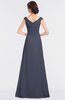 ColsBM Nadia Nightshadow Blue Elegant A-line Short Sleeve Zip up Floor Length Beaded Bridesmaid Dresses