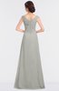 ColsBM Nadia Platinum Elegant A-line Short Sleeve Zip up Floor Length Beaded Bridesmaid Dresses