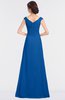 ColsBM Nadia Royal Blue Elegant A-line Short Sleeve Zip up Floor Length Beaded Bridesmaid Dresses