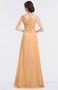 ColsBM Nadia Salmon Buff Elegant A-line Short Sleeve Zip up Floor Length Beaded Bridesmaid Dresses