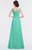 ColsBM Nadia Seafoam Green Elegant A-line Short Sleeve Zip up Floor Length Beaded Bridesmaid Dresses