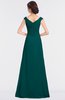 ColsBM Nadia Shaded Spruce Elegant A-line Short Sleeve Zip up Floor Length Beaded Bridesmaid Dresses