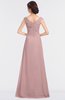 ColsBM Nadia Silver Pink Elegant A-line Short Sleeve Zip up Floor Length Beaded Bridesmaid Dresses