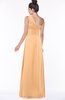 ColsBM Tegan Apricot Modern Sleeveless Zip up Chiffon Floor Length Flower Bridesmaid Dresses
