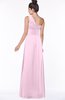 ColsBM Tegan Baby Pink Modern Sleeveless Zip up Chiffon Floor Length Flower Bridesmaid Dresses