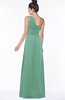 ColsBM Tegan Beryl Green Modern Sleeveless Zip up Chiffon Floor Length Flower Bridesmaid Dresses