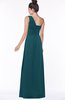 ColsBM Tegan Blue Green Modern Sleeveless Zip up Chiffon Floor Length Flower Bridesmaid Dresses