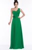 ColsBM Tegan Green Modern Sleeveless Zip up Chiffon Floor Length Flower Bridesmaid Dresses