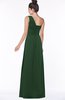 ColsBM Tegan Hunter Green Modern Sleeveless Zip up Chiffon Floor Length Flower Bridesmaid Dresses
