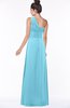 ColsBM Tegan Light Blue Modern Sleeveless Zip up Chiffon Floor Length Flower Bridesmaid Dresses