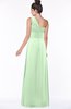 ColsBM Tegan Light Green Modern Sleeveless Zip up Chiffon Floor Length Flower Bridesmaid Dresses