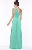 ColsBM Tegan Mint Green Modern Sleeveless Zip up Chiffon Floor Length Flower Bridesmaid Dresses