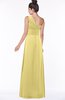 ColsBM Tegan Misted Yellow Modern Sleeveless Zip up Chiffon Floor Length Flower Bridesmaid Dresses
