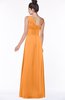 ColsBM Tegan Orange Modern Sleeveless Zip up Chiffon Floor Length Flower Bridesmaid Dresses