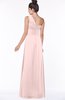 ColsBM Tegan Pastel Pink Modern Sleeveless Zip up Chiffon Floor Length Flower Bridesmaid Dresses