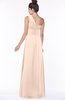 ColsBM Tegan Peach Puree Modern Sleeveless Zip up Chiffon Floor Length Flower Bridesmaid Dresses