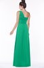 ColsBM Tegan Pepper Green Modern Sleeveless Zip up Chiffon Floor Length Flower Bridesmaid Dresses