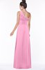 ColsBM Tegan Pink Modern Sleeveless Zip up Chiffon Floor Length Flower Bridesmaid Dresses