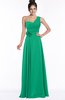 ColsBM Tegan Sea Green Modern Sleeveless Zip up Chiffon Floor Length Flower Bridesmaid Dresses
