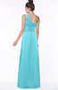 ColsBM Tegan Turquoise Modern Sleeveless Zip up Chiffon Floor Length Flower Bridesmaid Dresses