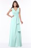 ColsBM Giselle Blue Glass Gorgeous A-line V-neck Sleeveless Half Backless Pick up Bridesmaid Dresses