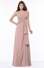 ColsBM Giselle Blush Pink Gorgeous A-line V-neck Sleeveless Half Backless Pick up Bridesmaid Dresses