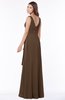 ColsBM Giselle Chocolate Brown Gorgeous A-line V-neck Sleeveless Half Backless Pick up Bridesmaid Dresses