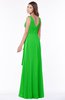 ColsBM Giselle Classic Green Gorgeous A-line V-neck Sleeveless Half Backless Pick up Bridesmaid Dresses